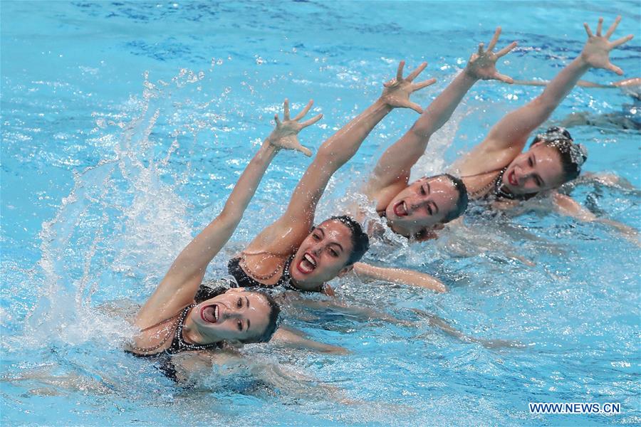 (SP)HUNGARY-BUDAPEST-FINA-ARTISTIC SWIMMING-WORLD SERIES-FREE COMBINATION