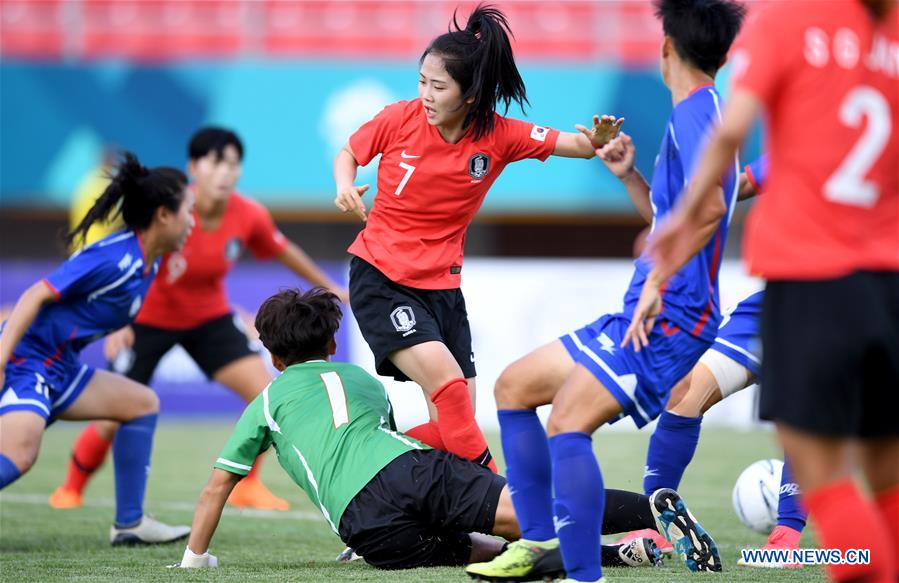 (SP)INDONESIA-PALEMBANG-ASIAN GAMES-FOOTBALL-SOUTH KOREA VS CHINESE TAIPEI