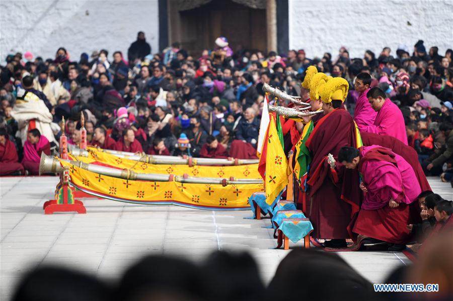 CHINA-GANSU-XIAHE-LABRANG MONASTERY-EXORCISM DANCE (CN)