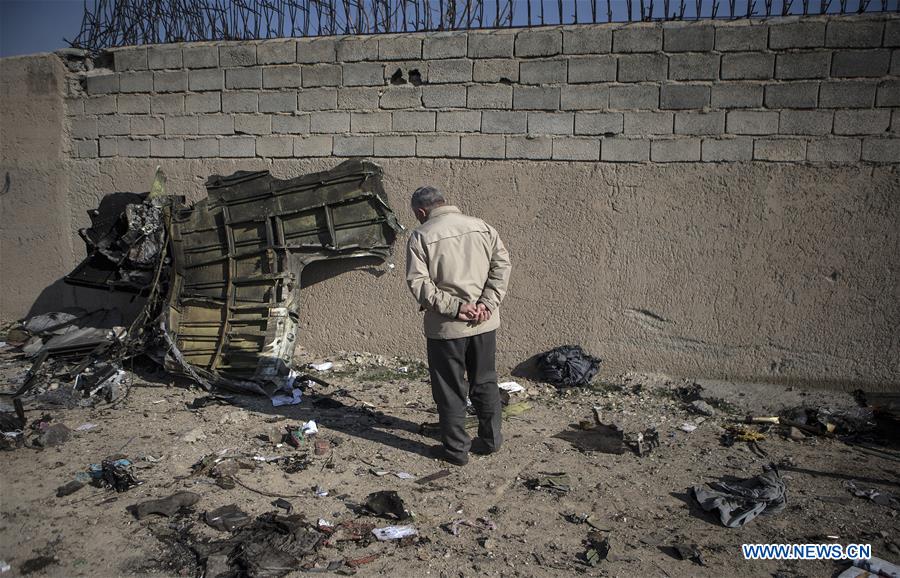 (SPOT NEWS)IRAN-TEHRAN-UKRAINIAN PASSENGER PLANE-CRASH