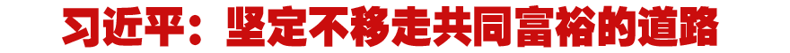 習近平:堅定不移走共同富裕的道路