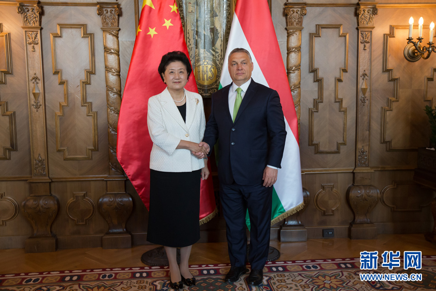 6月21日,國務院副總理劉延東(左)在匈牙利布達佩斯國會大廈會見匈牙利總理歐爾班。 新華社發(弗爾季·奧蒂洛攝) 6月21日,國務院副總理劉延東(左)在匈牙利布達佩斯國會大廈會見匈牙利總理歐爾班。 新華社發(弗爾季·奧蒂洛攝)