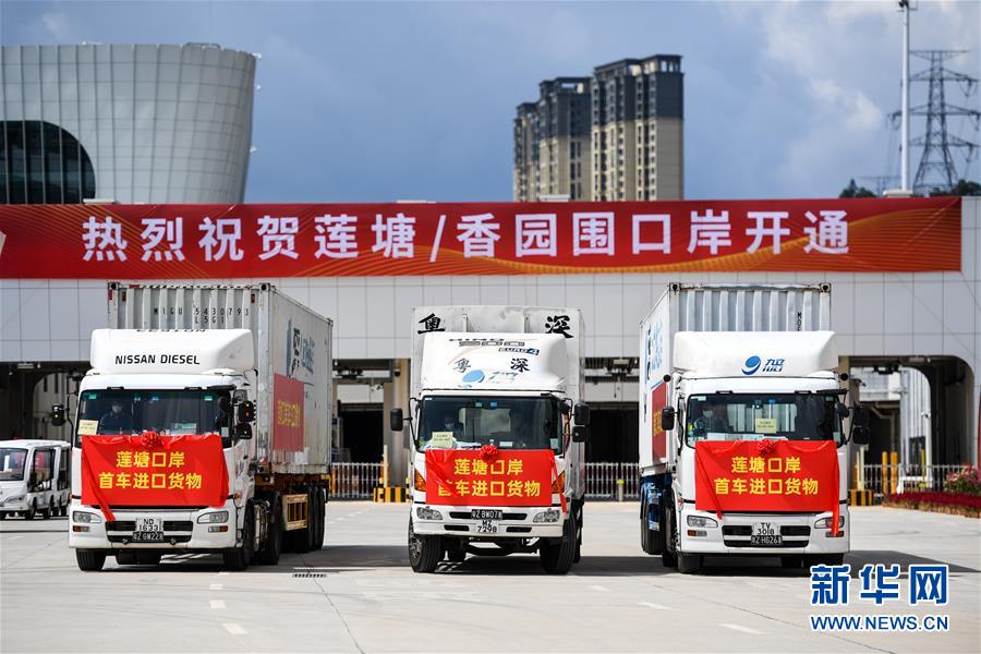 (經濟)(3)蓮塘/香園圍口岸正式啟用 大灣區再添新物流大通道