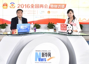 胡漢平做客新華網兩會訪談直播間