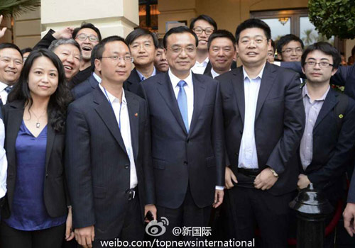 李克強：在非中企了解當地文化才能扎住根。圖片來源：“新國際”微博。