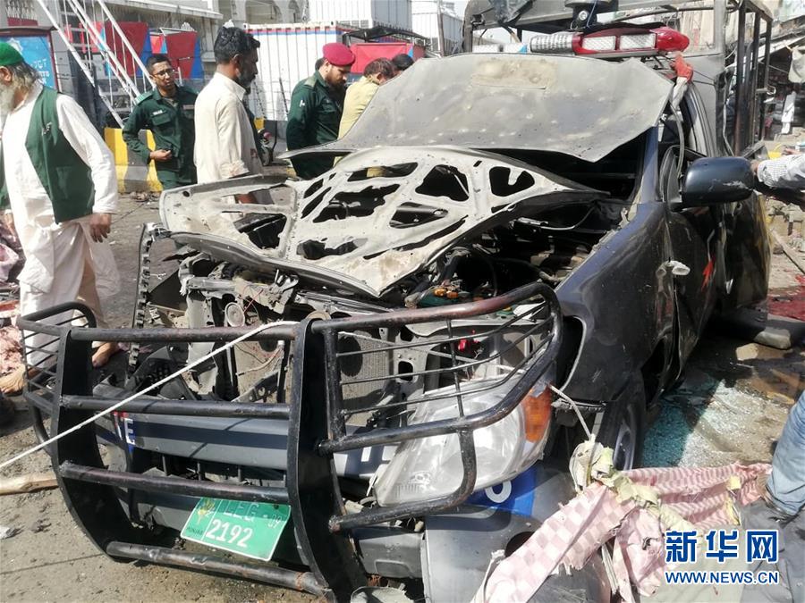 (國際)(4)巴基斯坦拉合爾發生自殺式爆炸襲擊致8死25傷