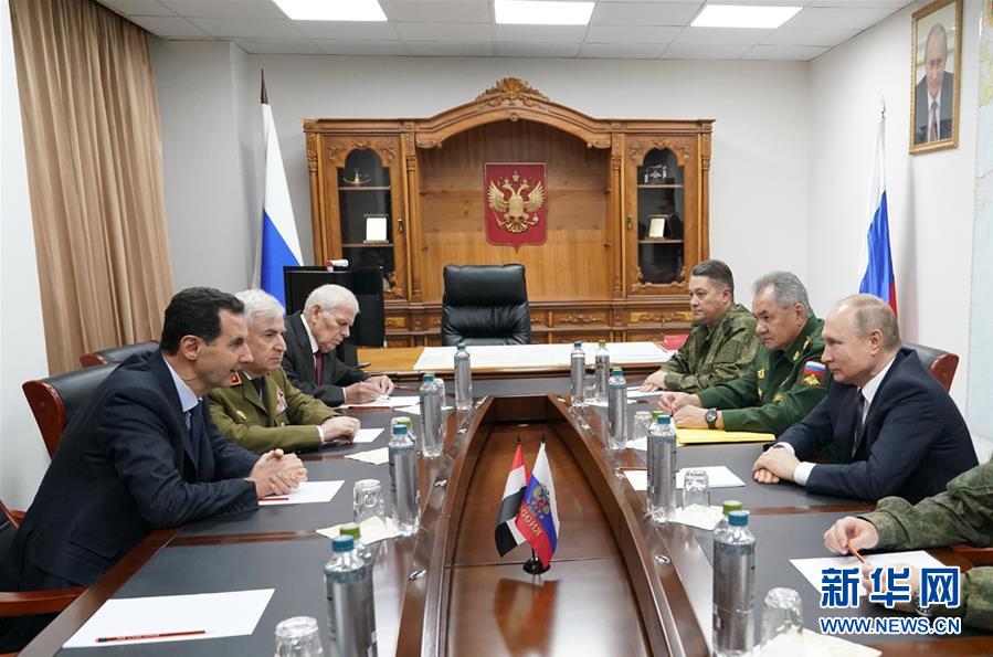 (國(guó)際)(1)俄羅斯總統(tǒng)普京訪問(wèn)敘利亞