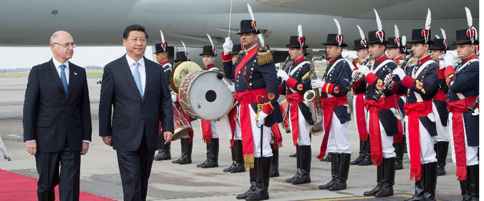 習(xí)近平抵達(dá)布宜諾斯艾利斯開始對阿根廷進行國事訪問