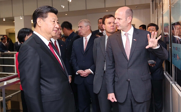 習近平參觀國際移動衛星公司