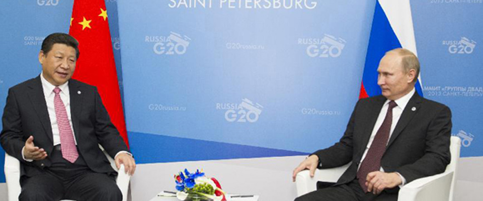 2013年9月，習(xí)近平會(huì)見(jiàn)俄羅斯總統(tǒng)普京